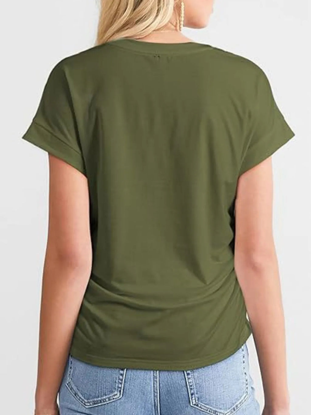 Round Neck Short Sleeve T-shirt (2)
