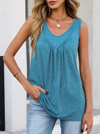 Casual V-neck Tank (9)