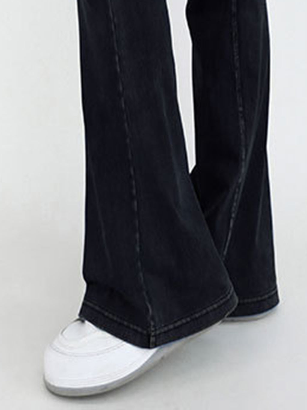 Wide Waistband Bootcut Jeans Pockets (8)