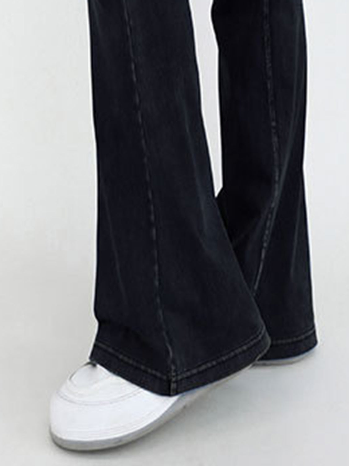 Wide Waistband Bootcut Jeans Pockets (8)
