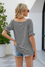 Short Flounce Sleeve Top (2)