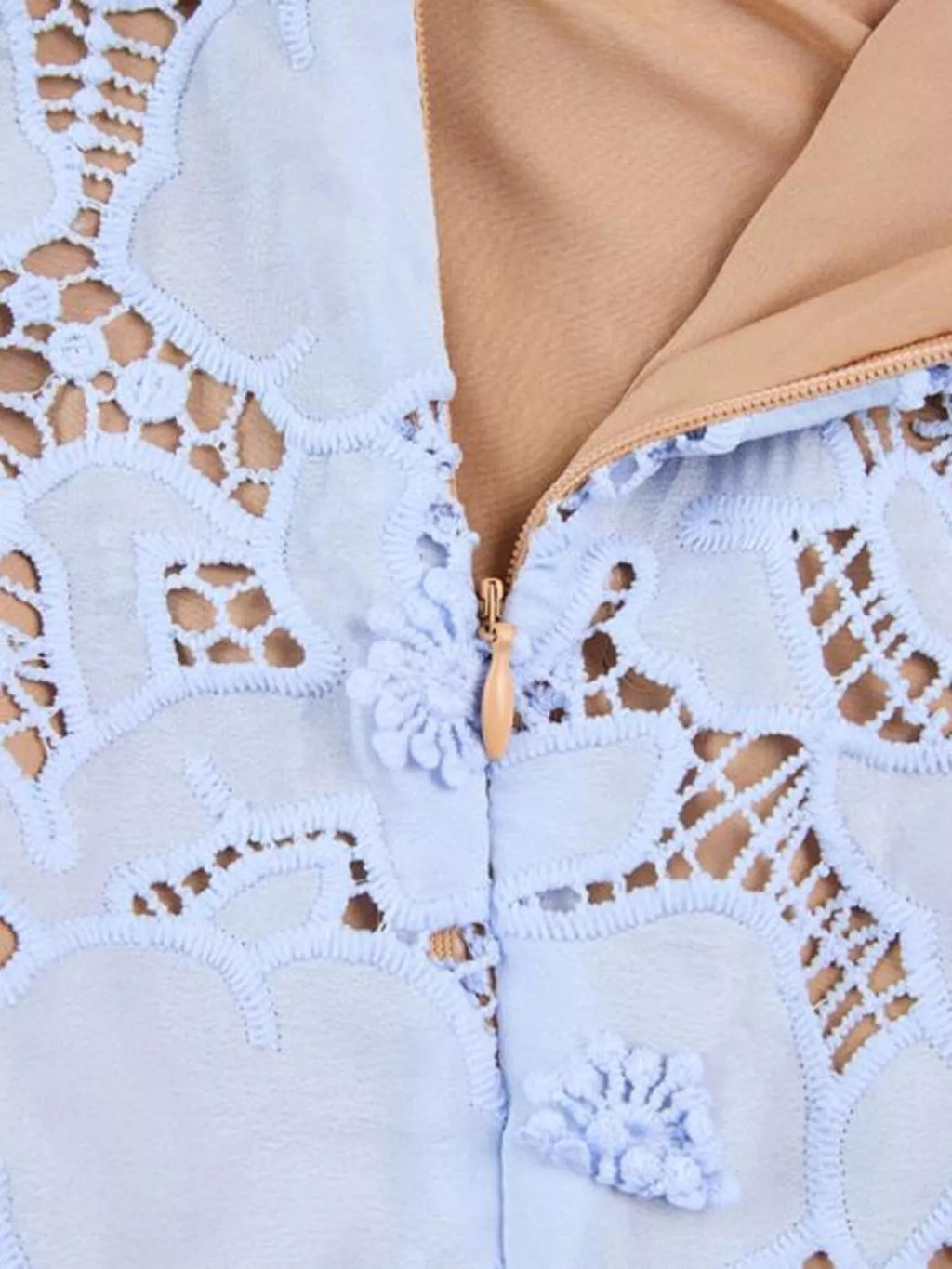 Floral Lace Short Sleeve Midi Dress (18)