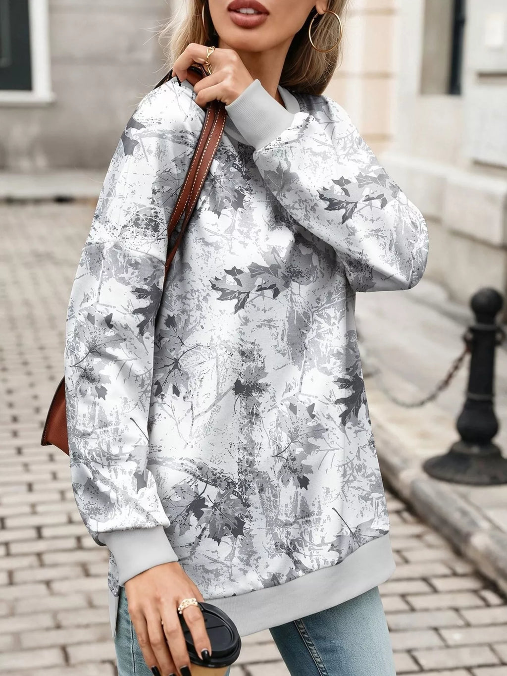 Camouflage Print Crewneck Sweatshirt (10)