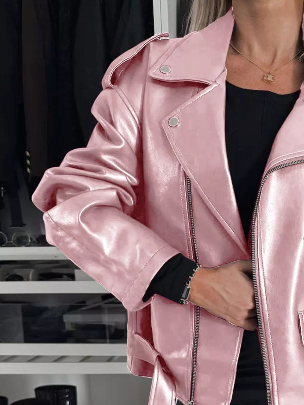 Full Size Zip Up Long Sleeve Jacket Plus (14)