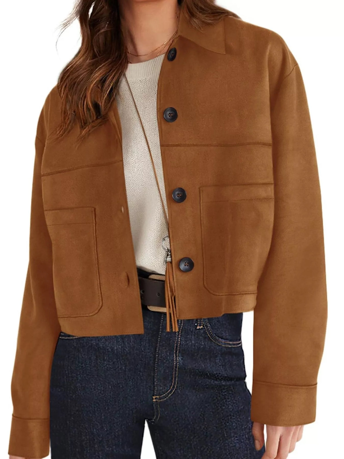 Button-down Cropped Jacket (5)