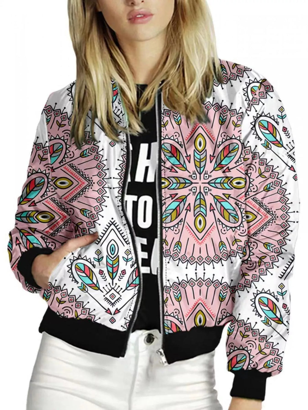 Zip Up Printed Jacket (4)
