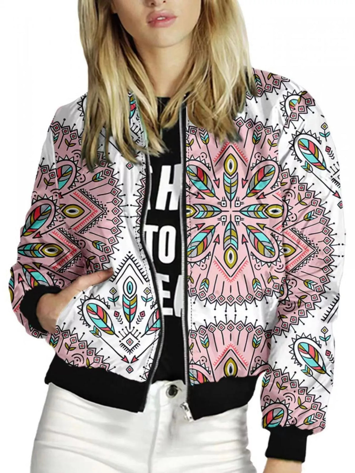 Zip Up Printed Jacket (4)