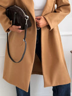 Long-sleeve Single-breasted Trench Coat (3)