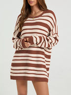 Striped Drop Shoulder Sweater (9)