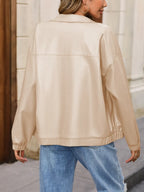 Zip Up Dropped Shoulder Jacket (9)