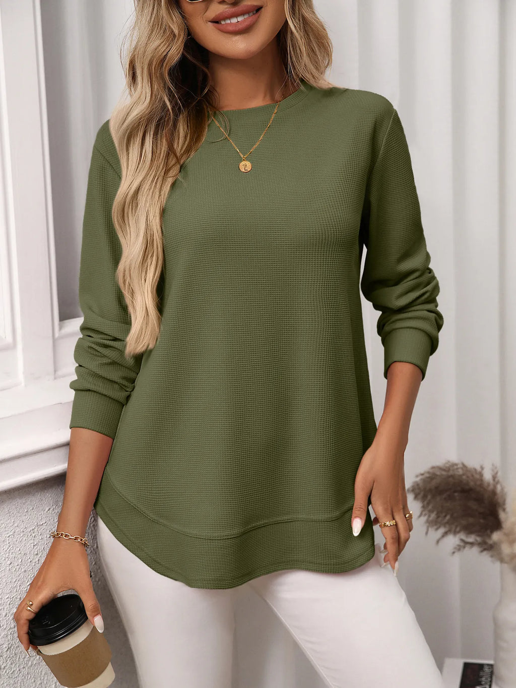 Long Sleeve Round Neck T-shirt (11)