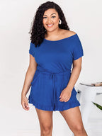 Ruffled Boat Neck Short Sleeve Romper (5)