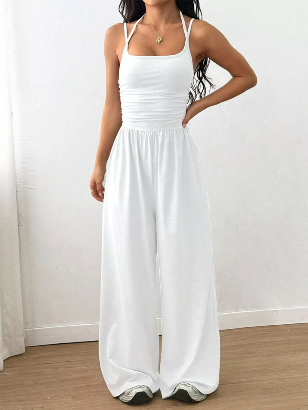 Spaghetti Strap Wide-leg Jumpsuit (23)