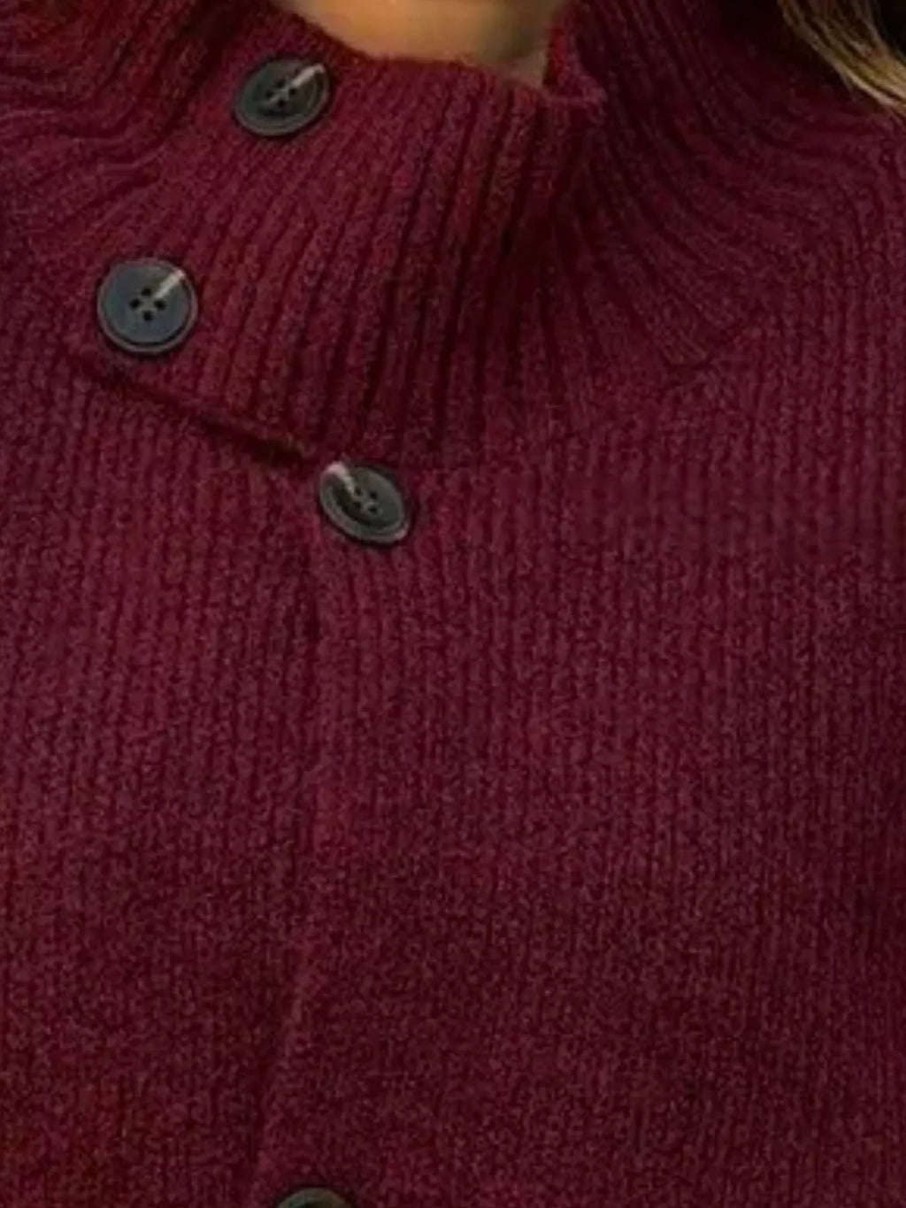 Full Size Button-up Mock Neck Cardigan Plus (16)