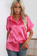 Collared Neck Short Sleeve Shirt (14)