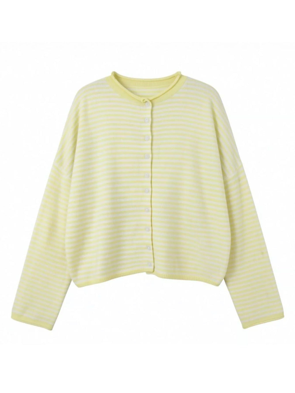 Button-down Striped Knit Cardigan (16)