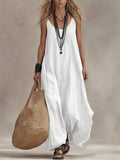 Full Size Scoop Neck Sleeveless Maxi Dress Plus