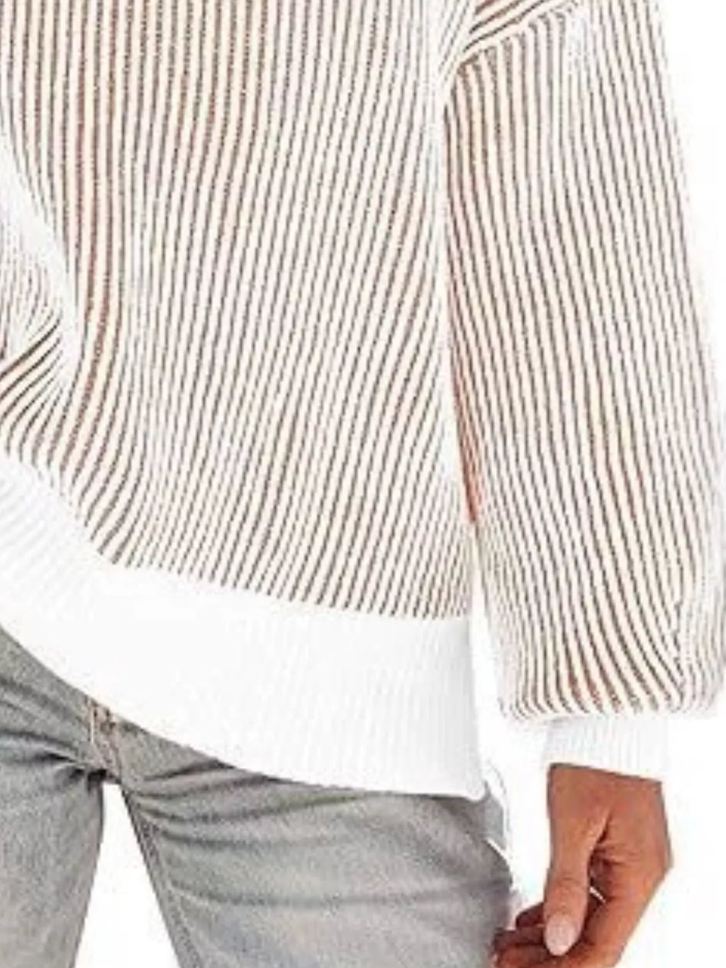 Stripe Dropped Shoulder Sweater (9)