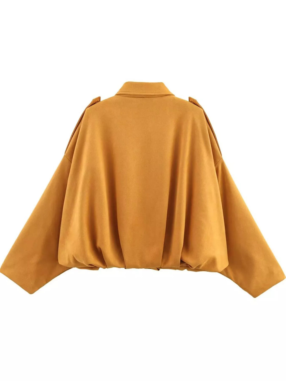 Collared Neck Dropped Shoulder Jacket (19)