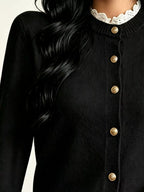 Lace Trim Mock Neck Sweater (8)