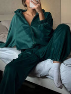 Zip-up Hoodie Joggers Set (11)