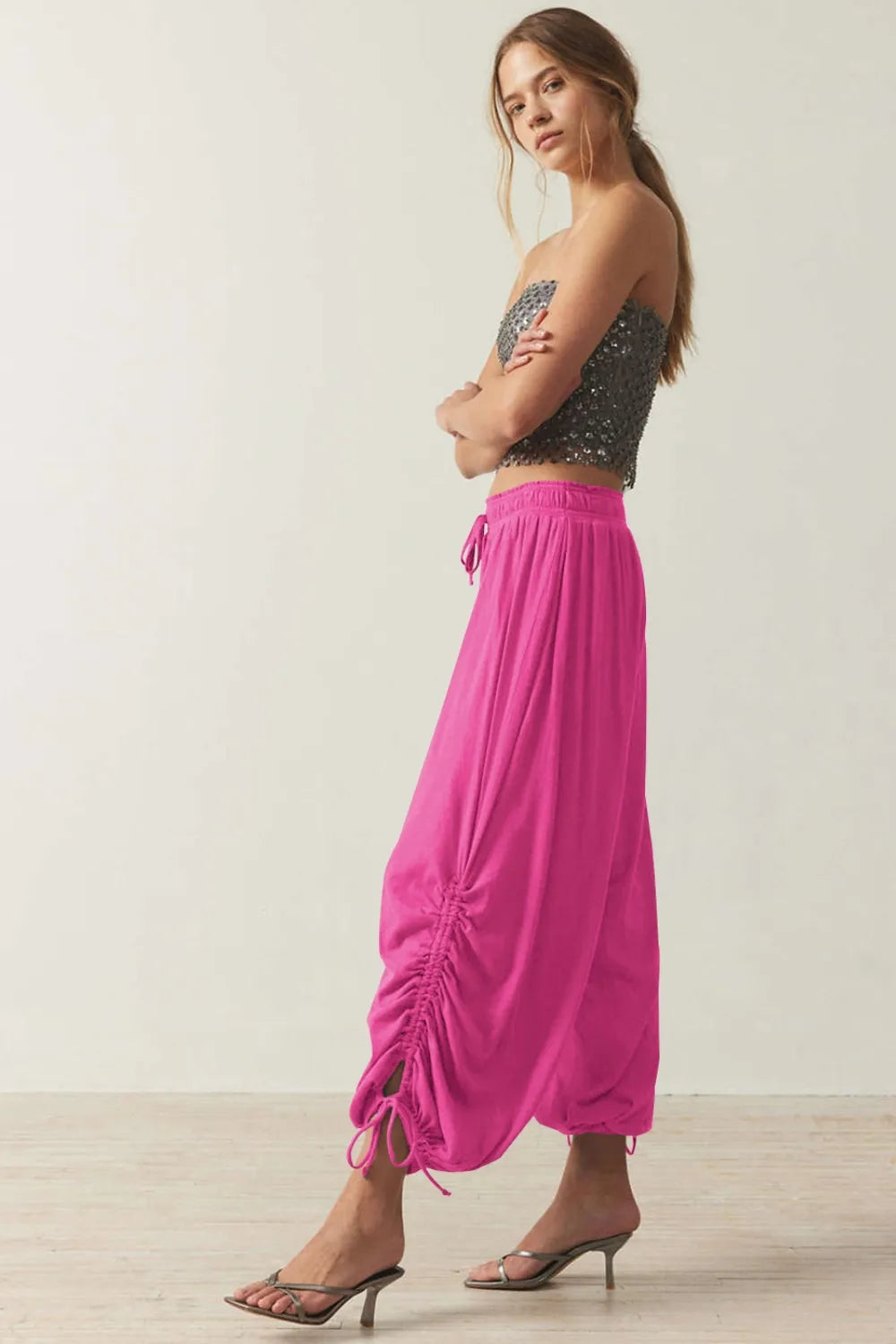 Drawstring Ruched Pants (23)
