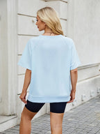 Round Neck Short Sleeve T-shirt (8)