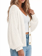 Full Size Chunky Knit Button-down Cardigan Plus (14)