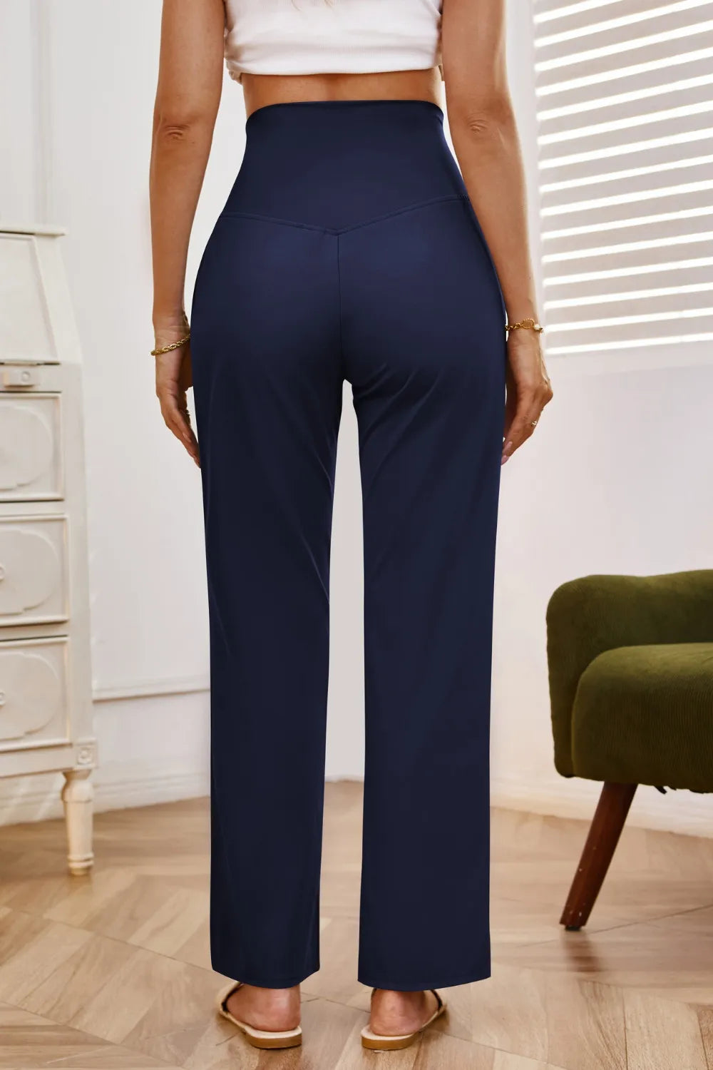 High Waist Wide Leg Pants Pockets (21)