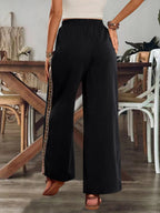 Bohemian Wide Leg Embroidered Side Stripe Pants (14)