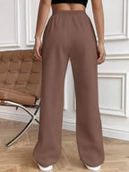 Drawstring Wide Leg Pants Pockets (19)