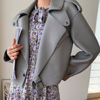 Genuine Leather Clothes Coat photo 3