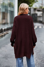 Open Front Dropped Shoulder Longline Cardigan (16)