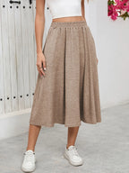 Elastic Waist Skirt Pockets (20)