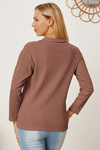Collared Neck Dropped Shoulder T-shirt (16)