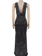 Sleeveless Rhinestone Embellished Bodycon Maxi Dress (5)