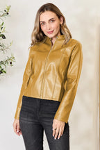 Mock Neck Zip Up Jacket (25)