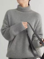 Turtleneck Dropped Shoulder Sweater (5)