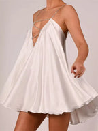 Rhinestone Embellished Plunge Mini Dress (15)