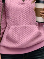 Drawstring Textured Dropped Shoulder Hoodie (13)