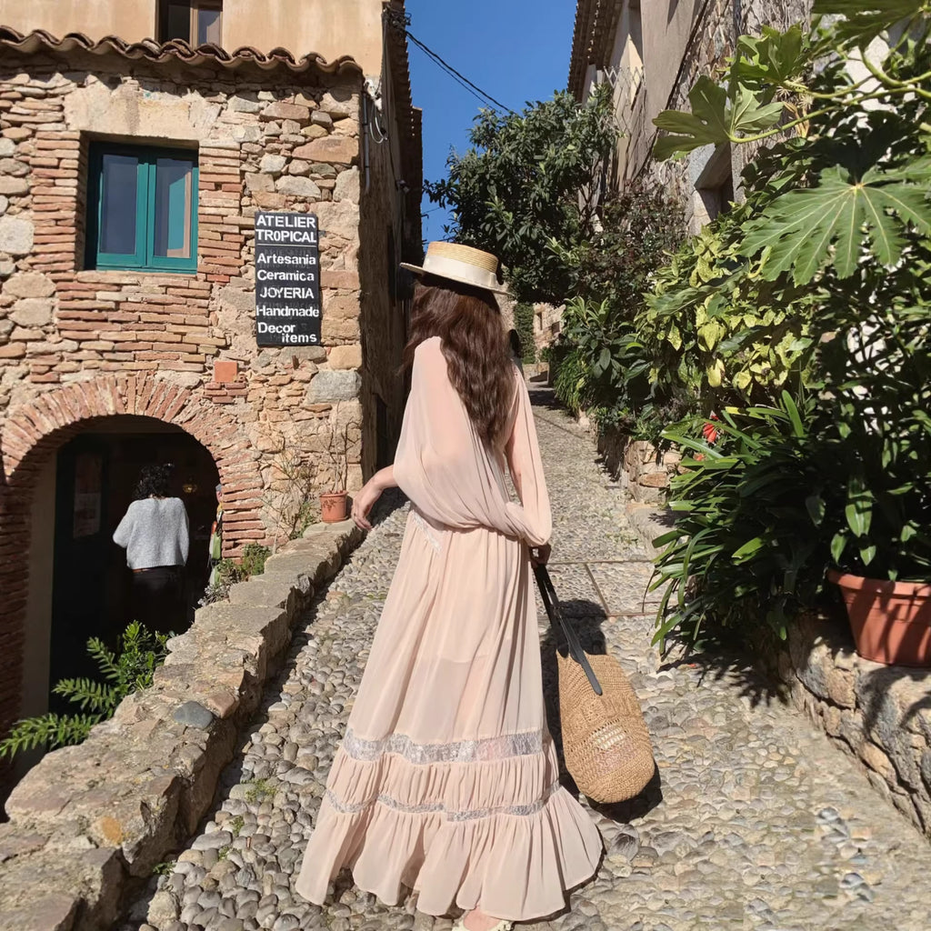 Strapless Flowing Dress photo 4