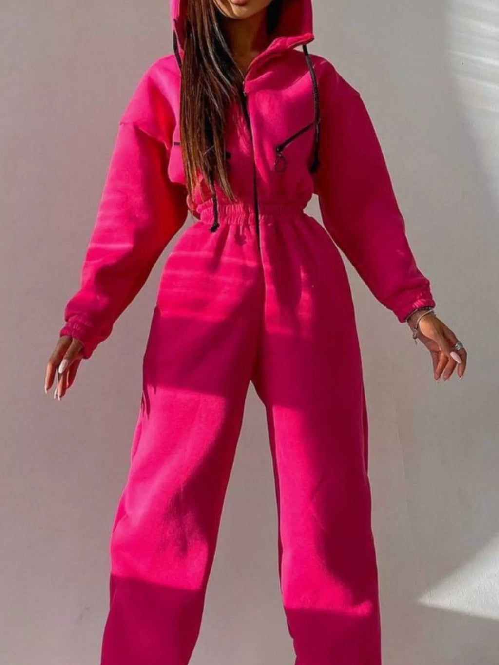 Zip Front Dropped Shoulder Jumpsuit (15)