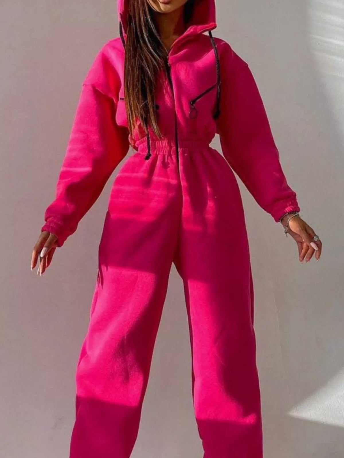 Zip Front Dropped Shoulder Jumpsuit (15)