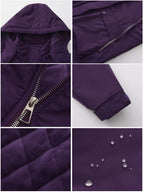 Full Size Zip Up Hooded Parka Outerwear Plus (34)