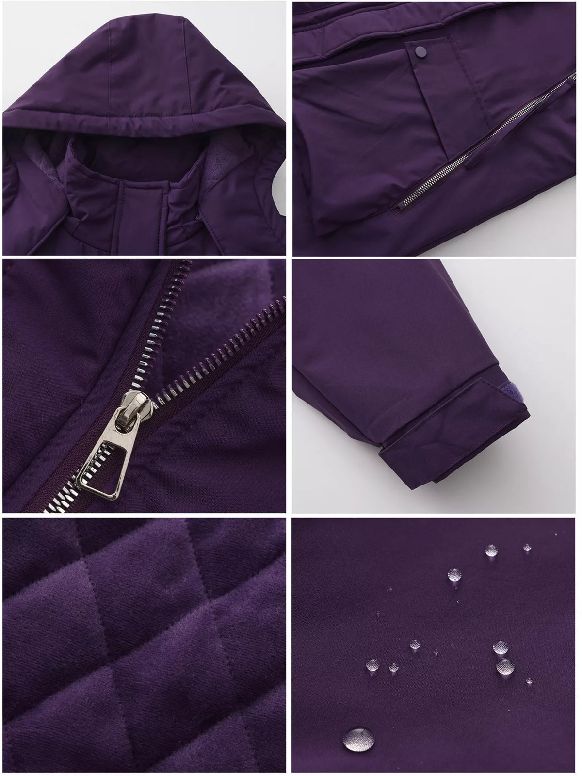 Full Size Zip Up Hooded Parka Outerwear Plus (34)