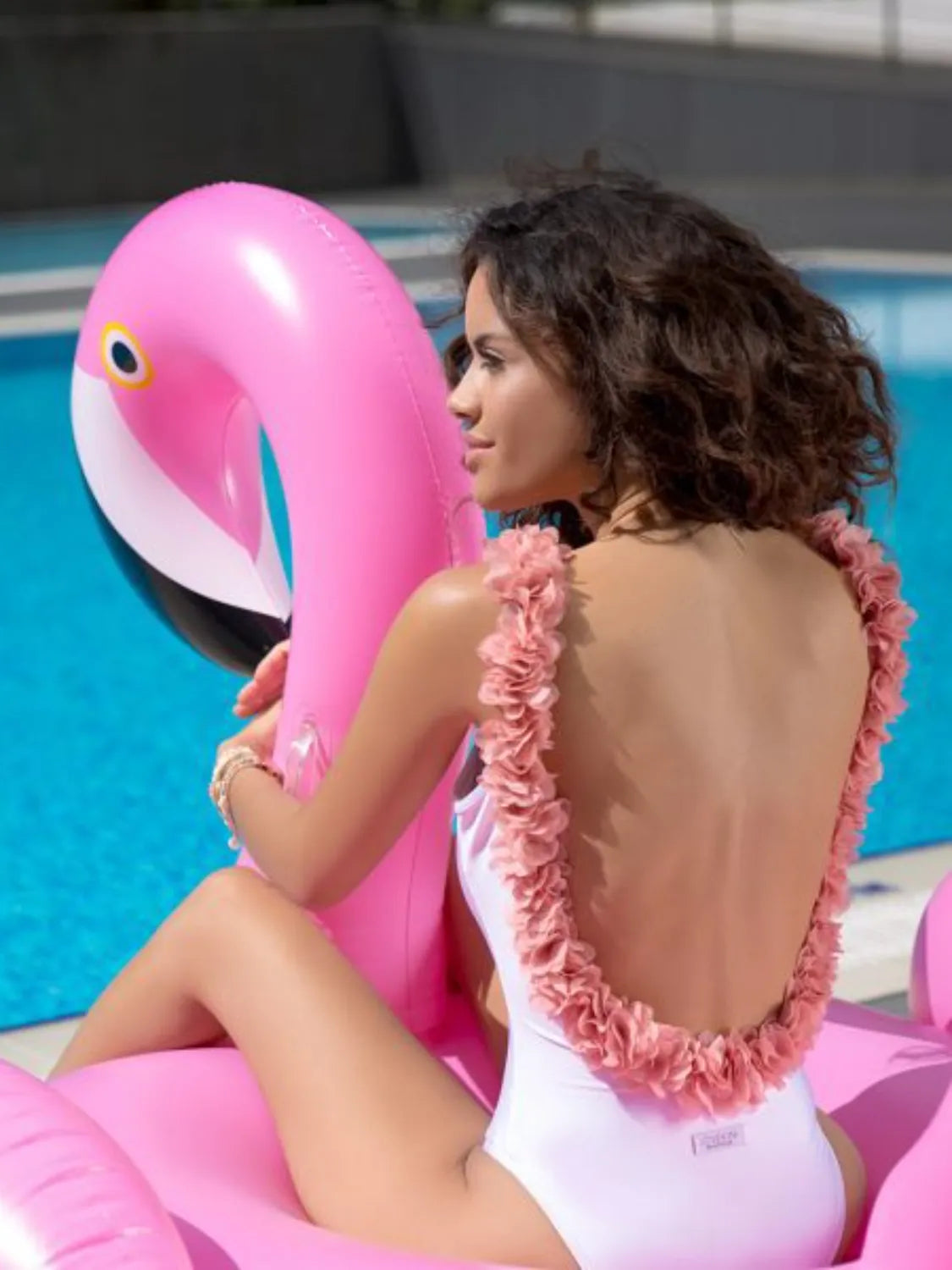 Backless Petal Strap Parent-child Swimsuit (7)