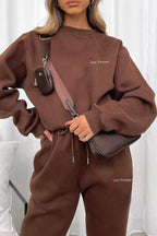 Round Neck Sweatshirt Joggers Set (2)