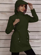 Drawstring Snap-down Trench Coat (21)