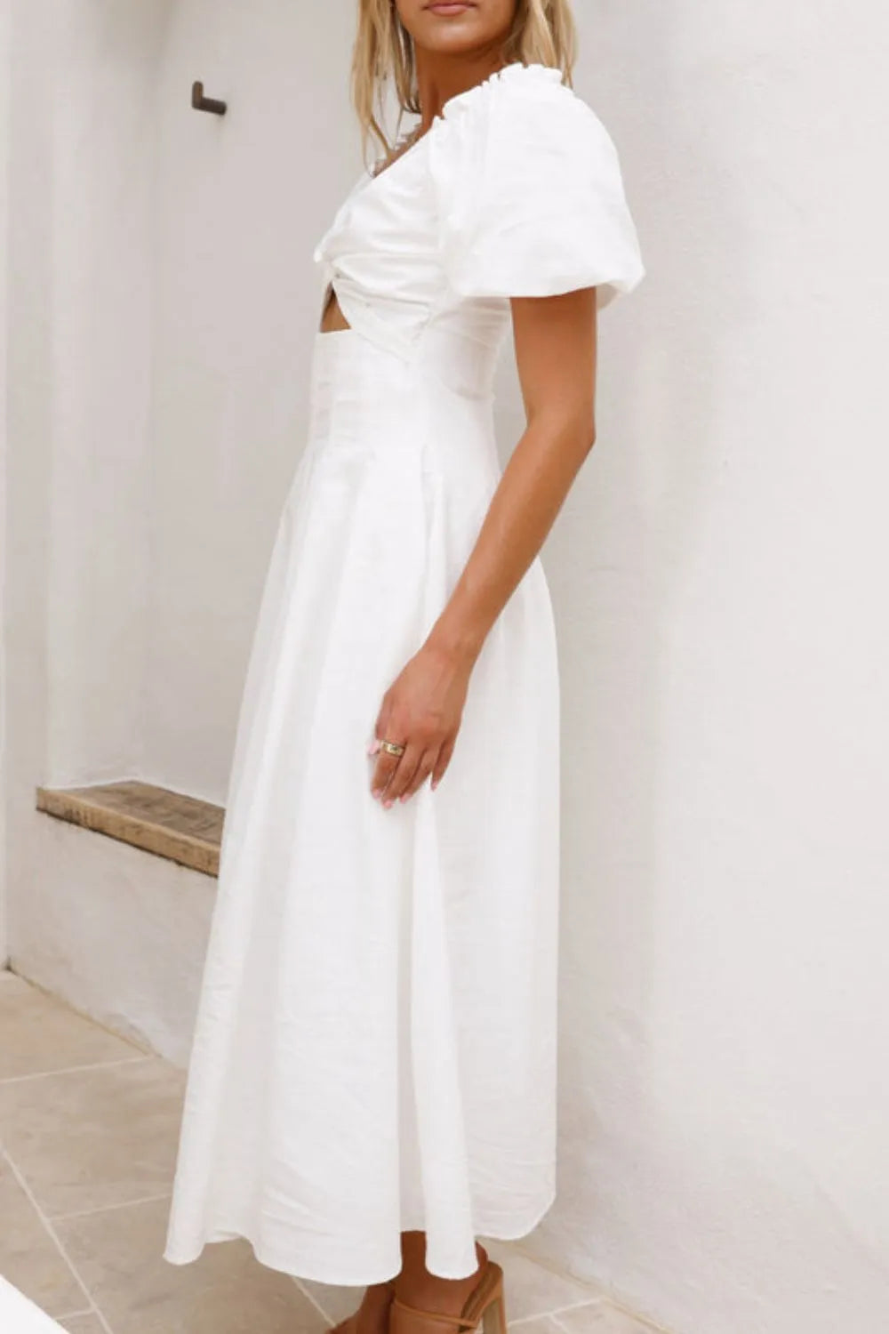 Sweetheart Neck Puff Sleeve Dress (14)