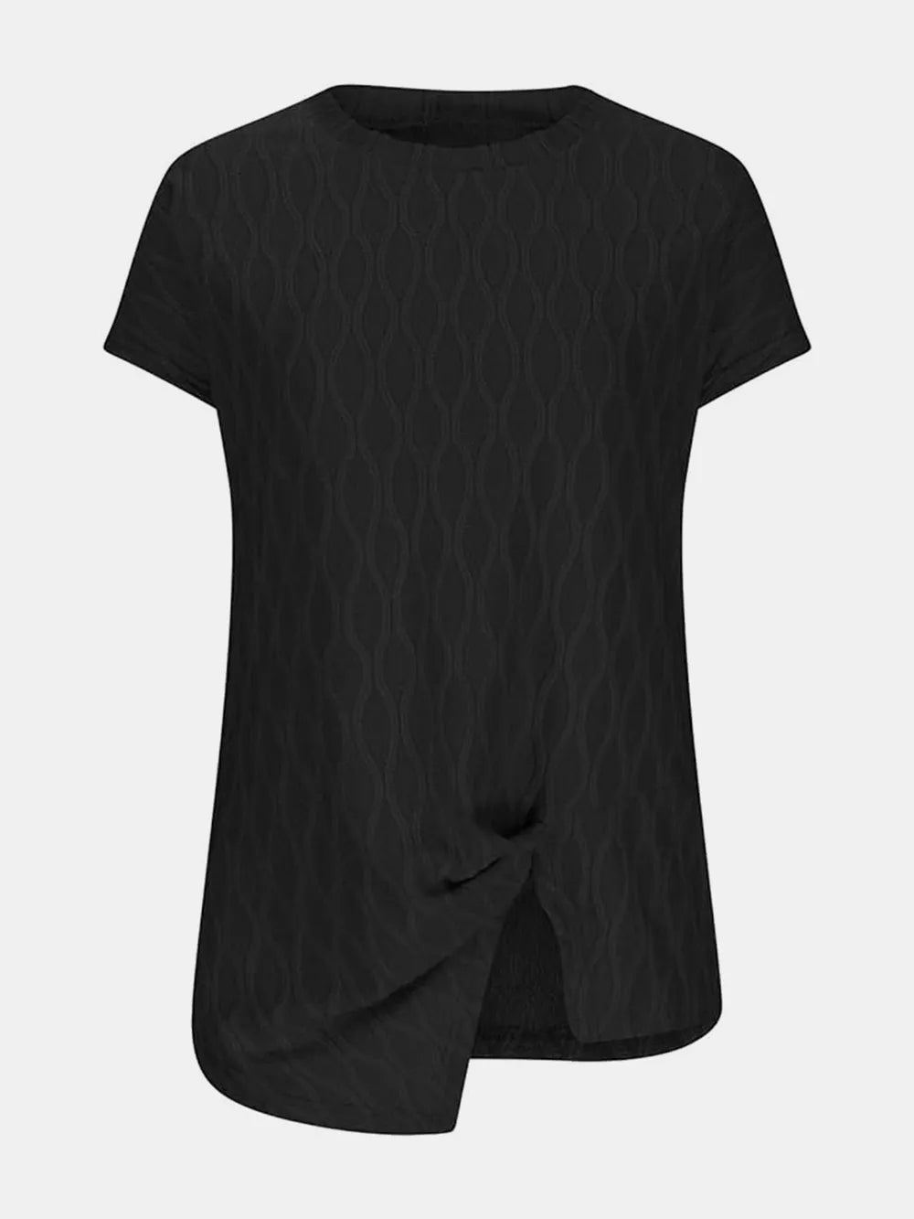 Full Size Round Neck Short Sleeve T-shirt (14)